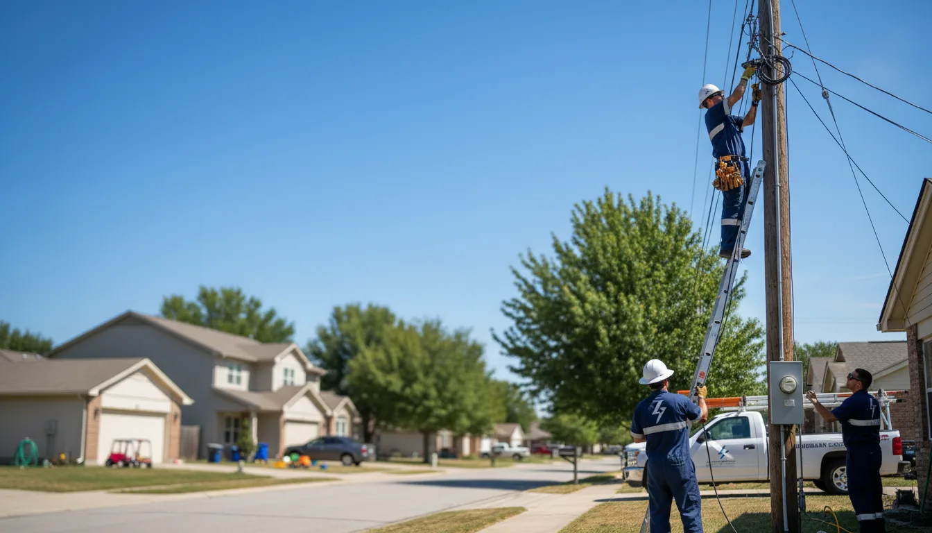 Residential electrician providing installation services in Hankins, NY